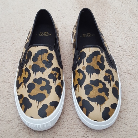 Coach Shoes - Coach Chrissy Wild Beast leather sneaker sz 8.5B